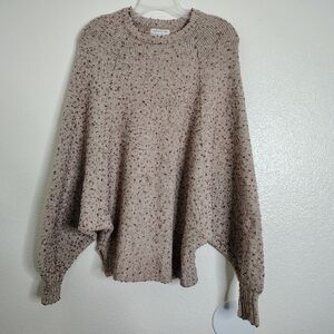 Urban Outfitters Cozy Speckled Knit Sweater Sz XS/M Wool Blend Batwing Sleeves